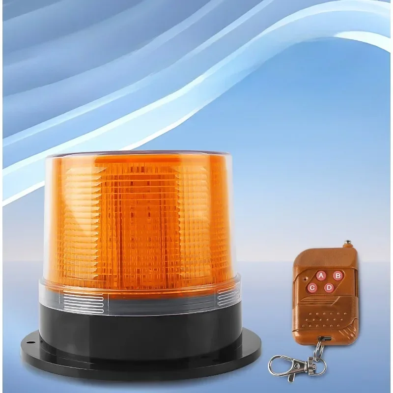 Solar warning light explosion flashing light magnetic base suction LED roof flashing light tower crane Marine stroboscopic signa