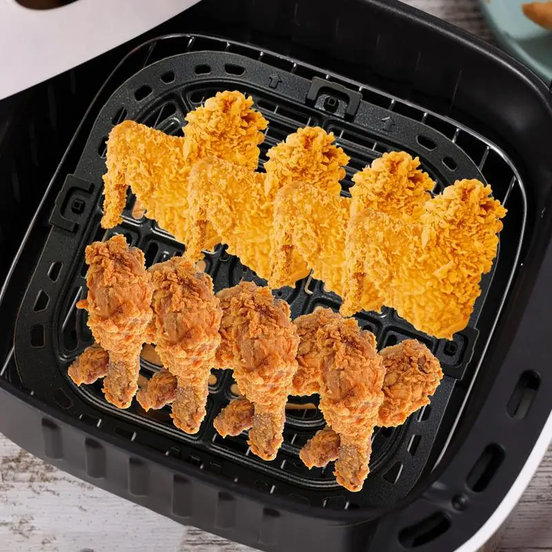 Air Fryer Plate Crisper Grill Pan Food Safe Non Stick Air 6 Quart Fryer Inserts For Restaurant Home Kitchen Cooking And Baking