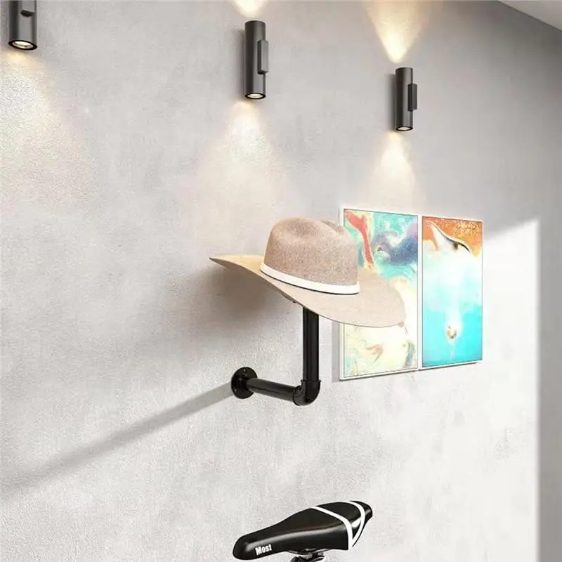 Hot Sale-2Pcs Multifunctional Hanger, Cowboay Hat Rack, Wall-Mounted Hat And Wig Rack-Suitable For Coats, Hats, Baseball Caps