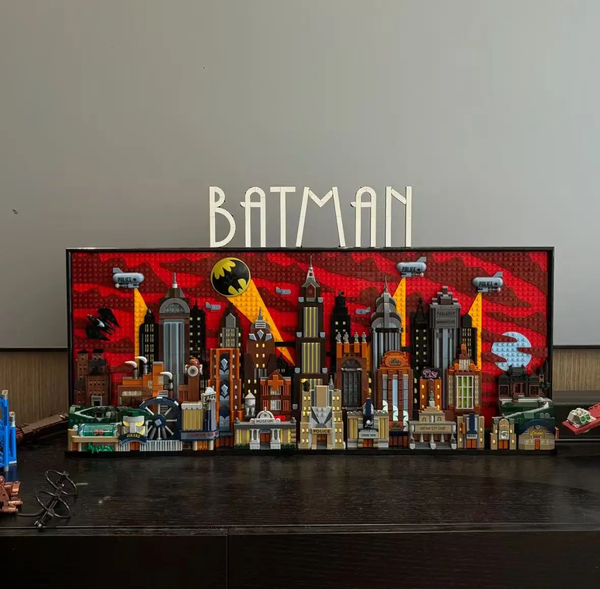 2026 inventory 4210 new superhero series creative classic architecture Gotham City decoration model ornaments adult gifts
