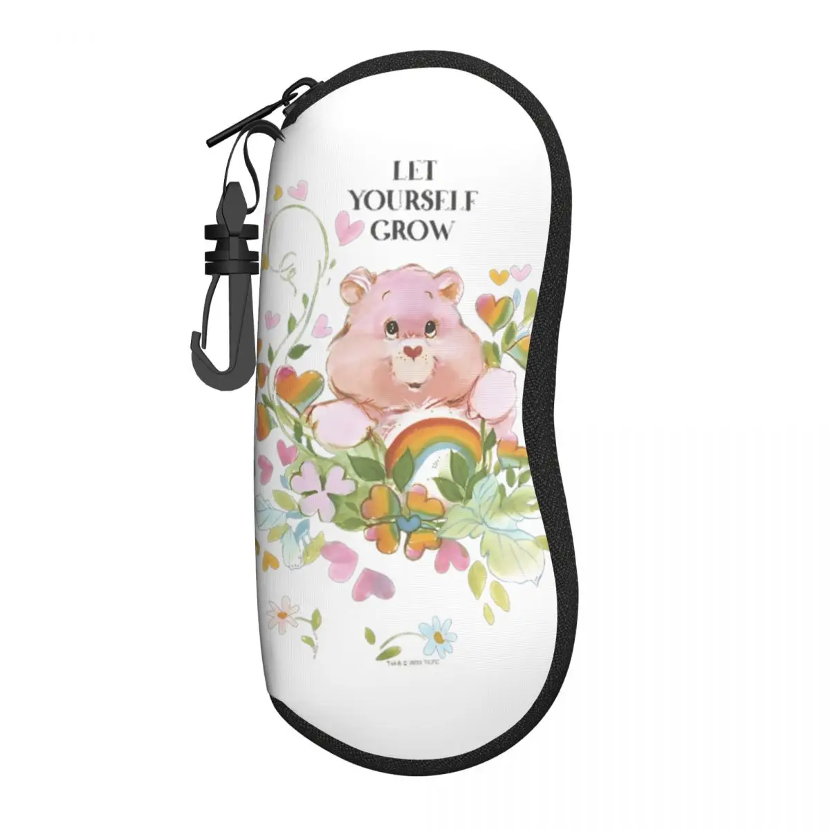 

Care Bears Cheer Bear Винтажный цветочный чехол для очков Let Yourself Grow Защитная защита для чтения Ins Коробка для очков