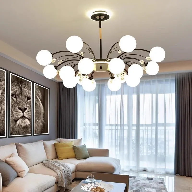 

MZISOSOD Modern LED Pendant Light for Living Room Dining Room Kitchen Bedroom Home Decor Hanging Chandelier Indoor Lighting