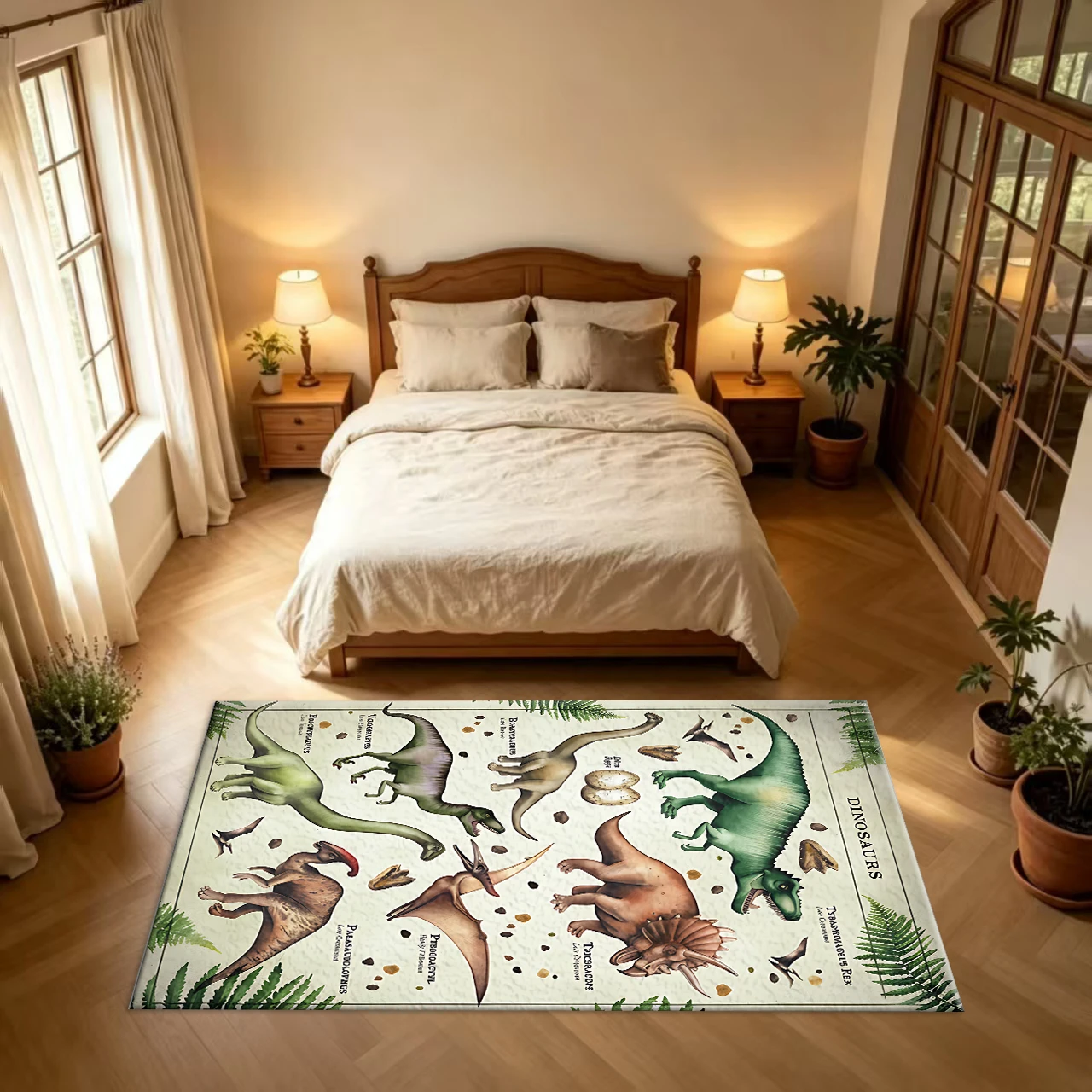 พรมปูพื้นลายหัวใจโบว์สีชมพูหวา - Soft Rug Nursery บทวิจารณ์และราคา