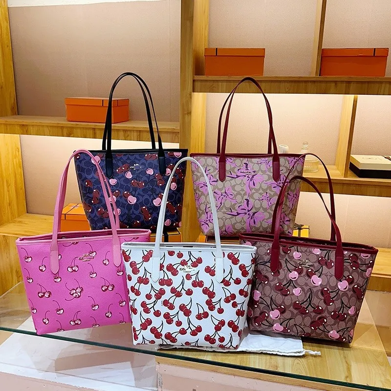 ‌2025 Summer Cherry Tote Bag - Cute Internet Celebrity Same Shoulder Bag, Trendy & Versatile Women's Casual Purse‌