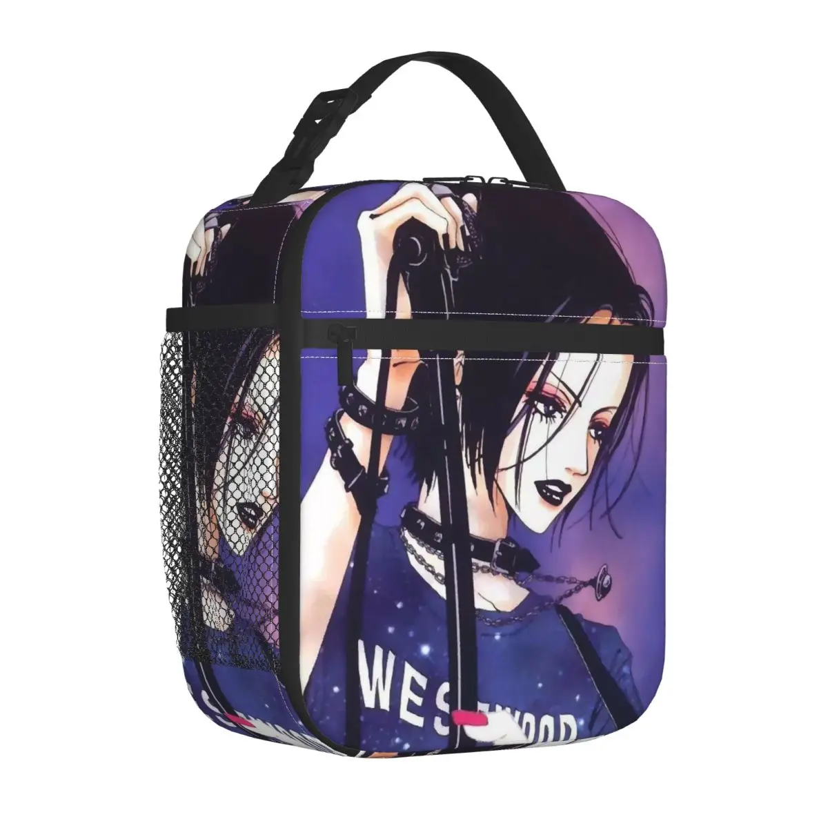Anime Kawaii Insulated Lunch Bag Leakproof Nana Osaki Meal Container Thermal Bag Lunch Box Tote Work Travel Bento Pouch