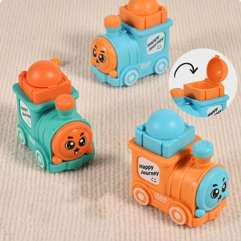 

Children's cartoon toys, cute and fun, small locomotives, pressing cars, kindergarten gifts