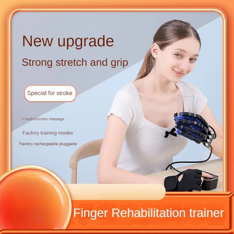 

Robot Gloves Braces Portable Hand Training Hemiplegia Finger Rehabilitation Trainer Therapy Hand Function Exercise Supports Bone