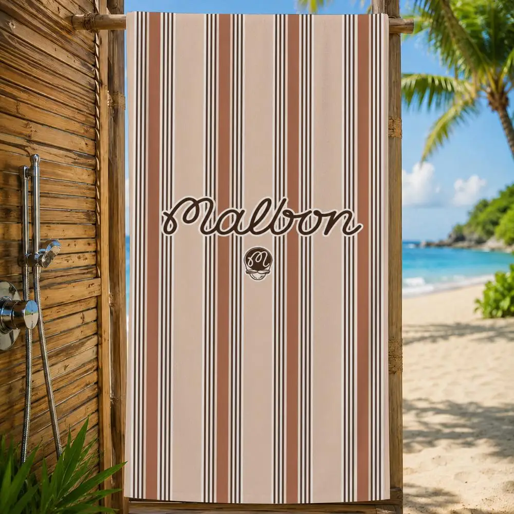 Marke Malbon Golfhandtuch, großes bedrucktes, schnell trocknendes Mikrofaser-Strandtuch, Gesichtstuch, weich, leicht, für Fitness, Camping, Spa – Detail 19