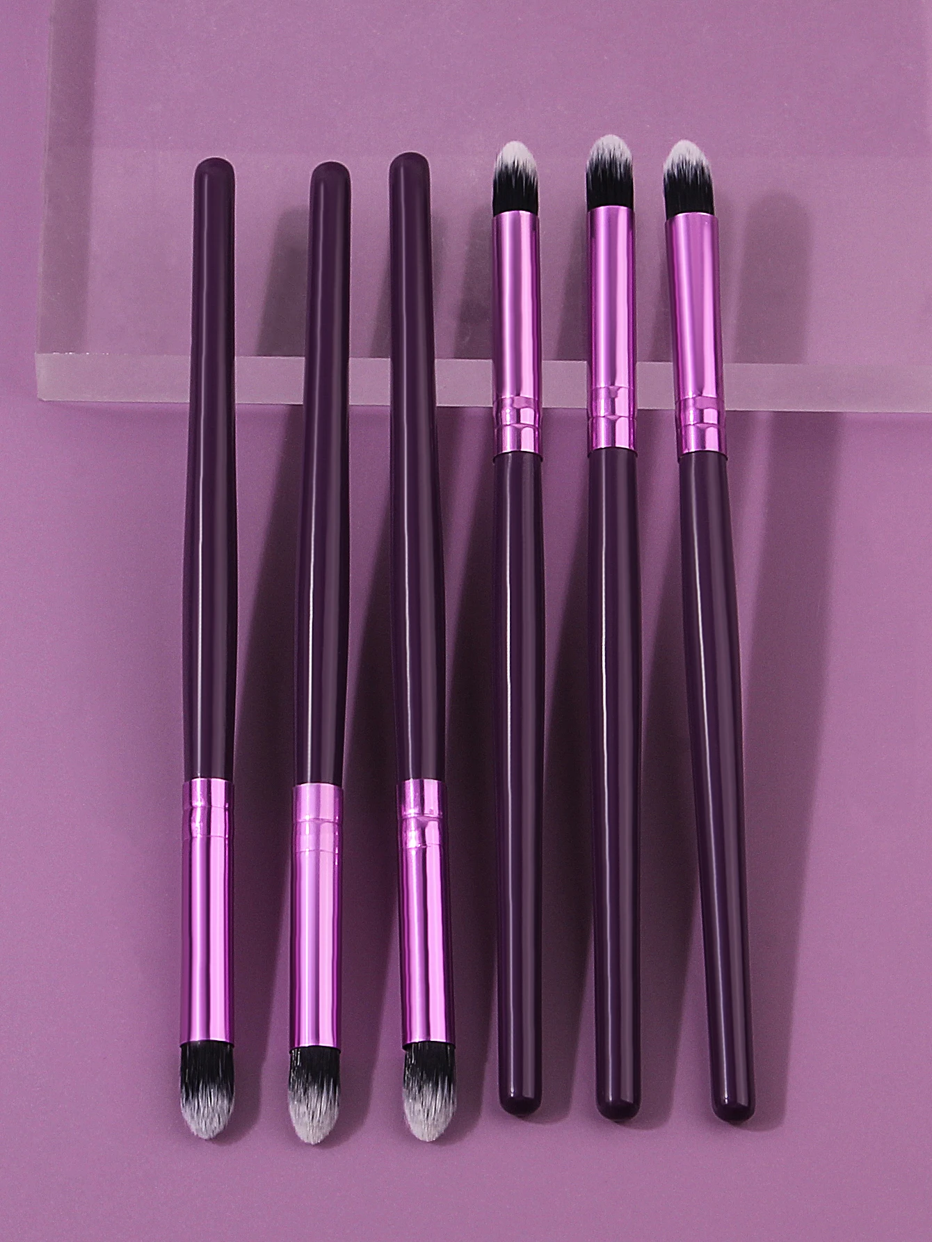 Best-selling 6-piece beginner's eye makeup brush, concealer and highlight multi-purpose brush,portable soft-bristled makeup tool