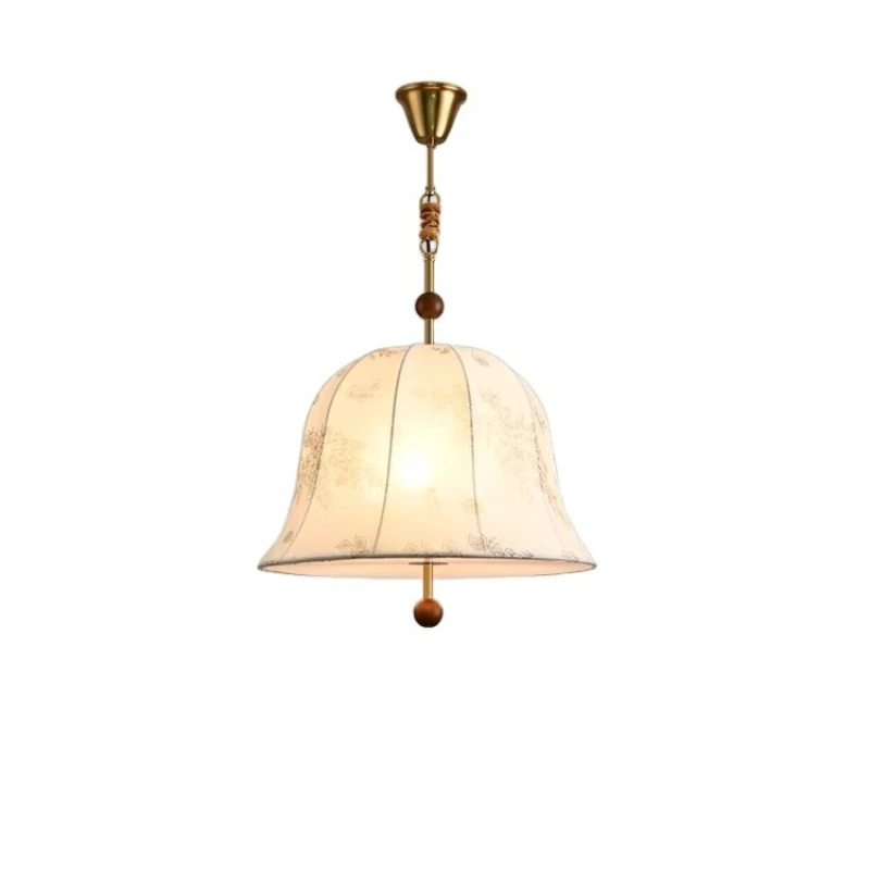 

French retro fabric bedroom romantic and warm Nanyang American living room decorative chandelier