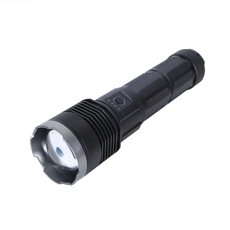 كشاف LED عالي الطاقة: مصباح يدوي مدفع ليزر أبيض، محمول قابل لإعادة الشحن، طويل المدى للتخييم في الهواء الطلق والطوارئ #6