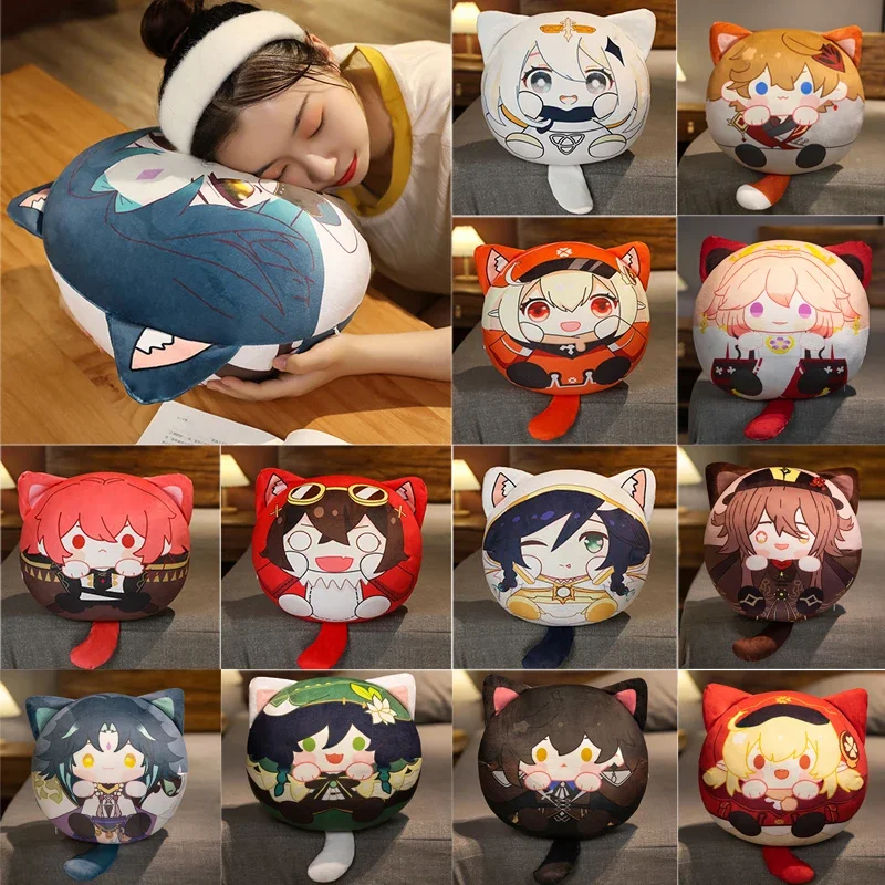 Genshin Impact Plush Pendant Dadalia Maple Stuffed Dolls Zhong Li Xiao Hu Tao Ayato Pushie Pillow Cartoon Cosplay Keychain Toys