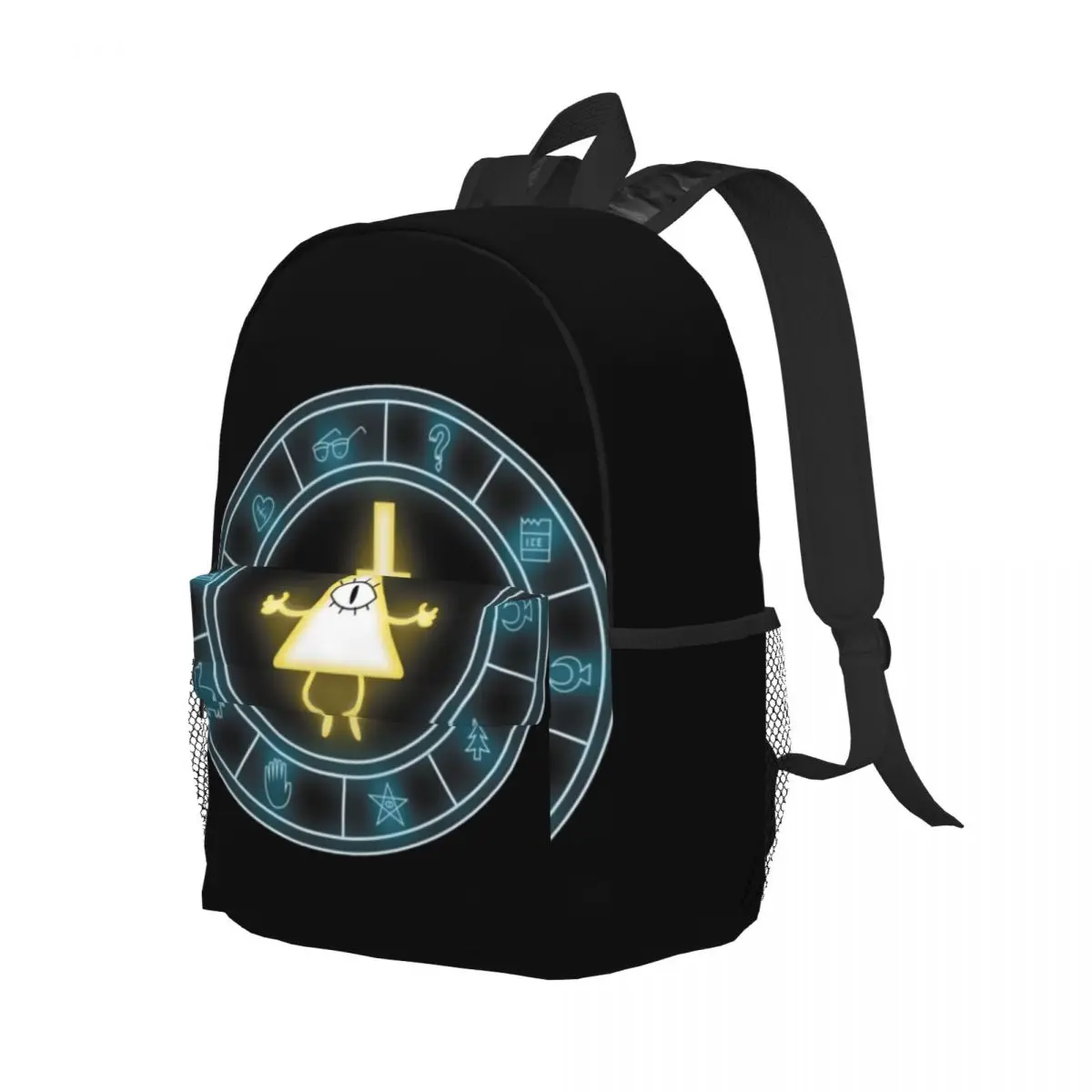 Gravity Falls Compact 15-Inch Backpack - Stylish Lightweight Bag Perfect for Students and Commuters