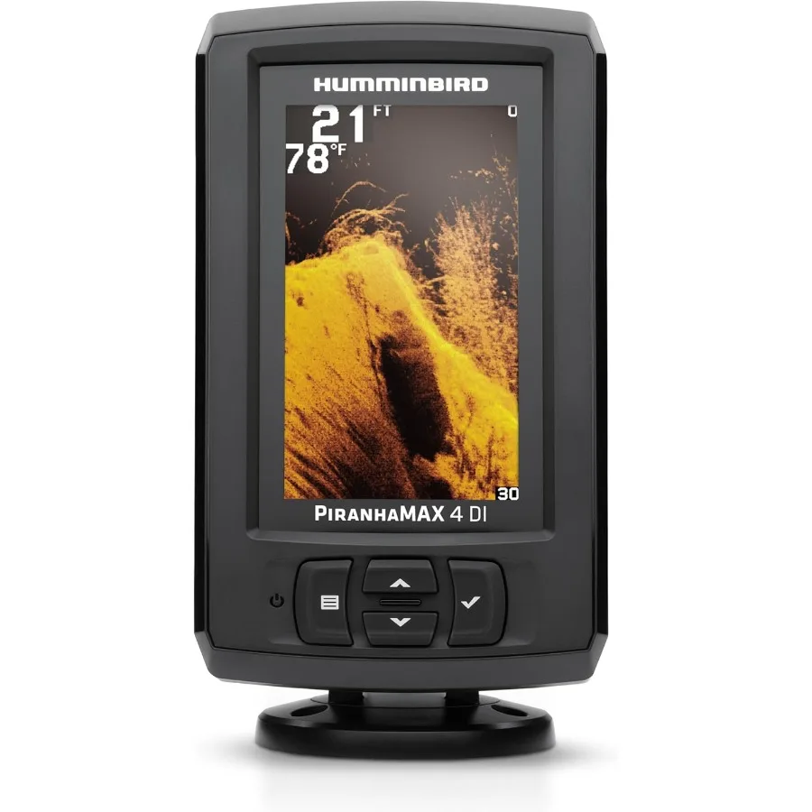 Humminbird PiranhaMAX 4 Fish Finder with Down Imaging Technology for Enhanced Depth and Structure Detection in Freshwater and S