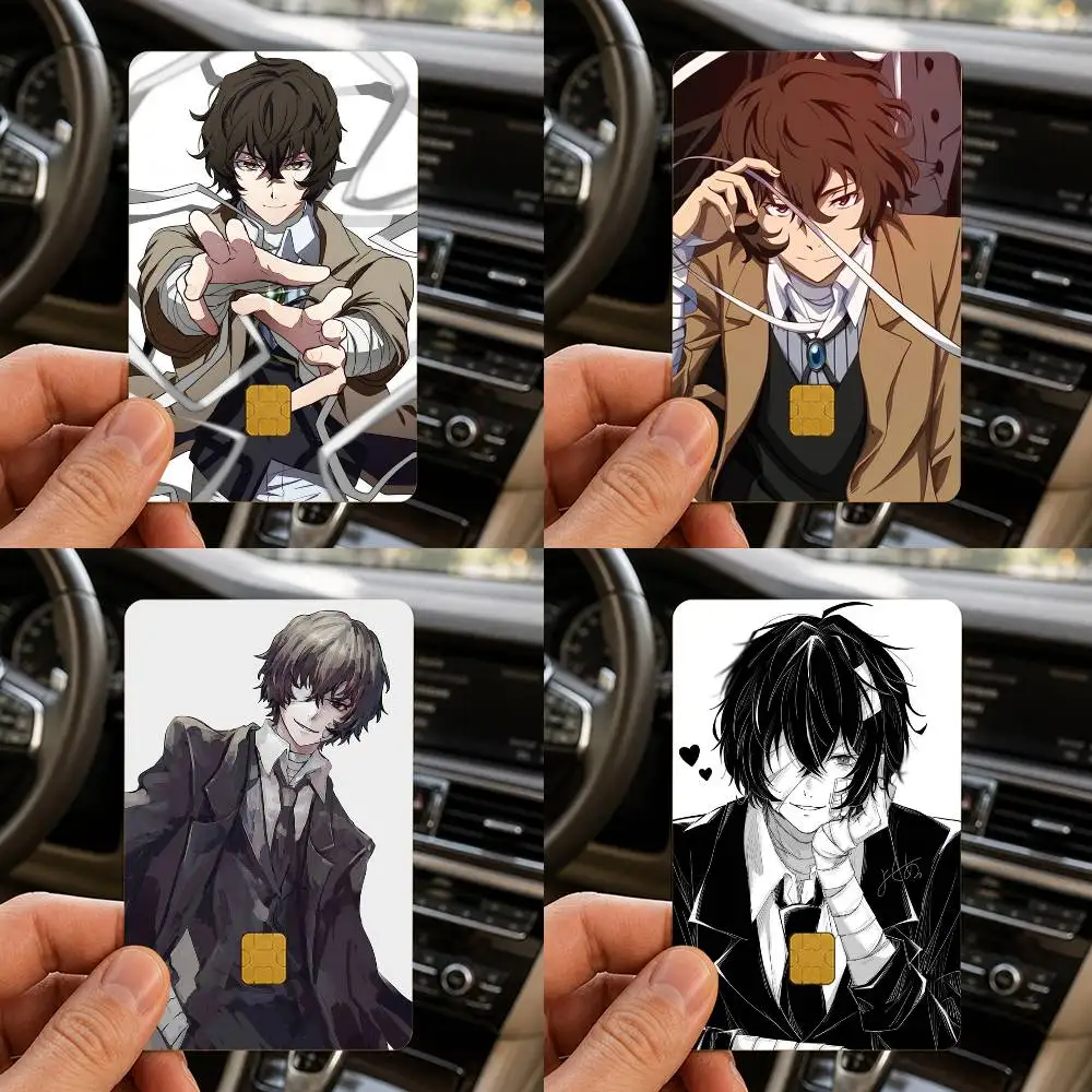 Dazai Osamu  HD Waterproof Card Skins Protective Stickers for Credit Bank Game Cards