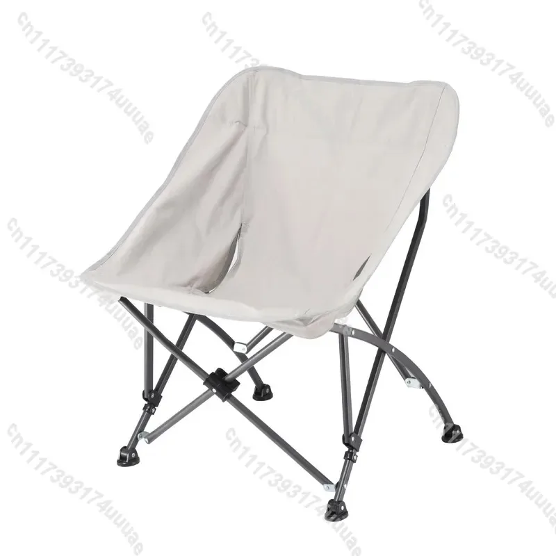 Portable Folding Camping Chair Outdoor Beach Recliner with Headrest Lightweight Fishing Stool Compact Travel Seat for Picnic