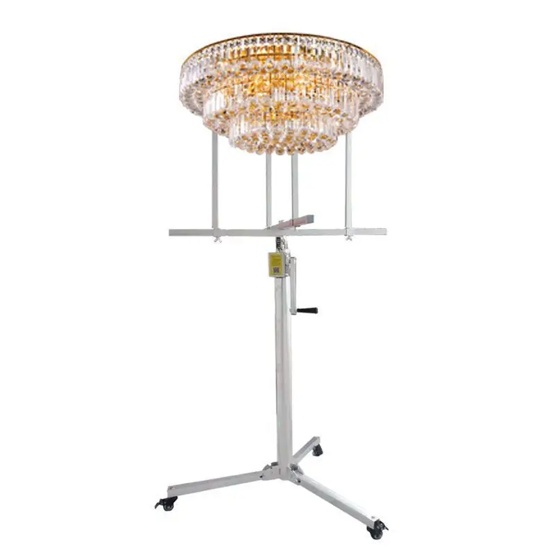 

True stainless steel lamp assistant tool mobile lifting bracket positive and negative automatic brake thickening