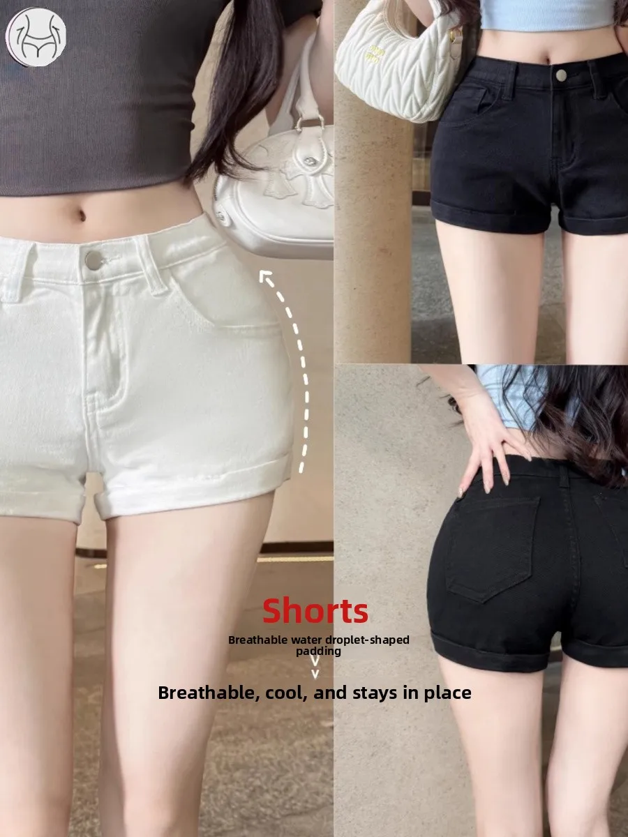 American Sle Hot Girl Low Waist Hip Enhancing Denim orts Women Summer New Slimming Small Size Versatile Hot Pants