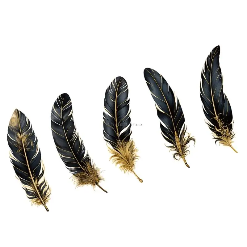 

5Pcs Gold Foil Sticker Adhesive Decorative Sticker for Journaling