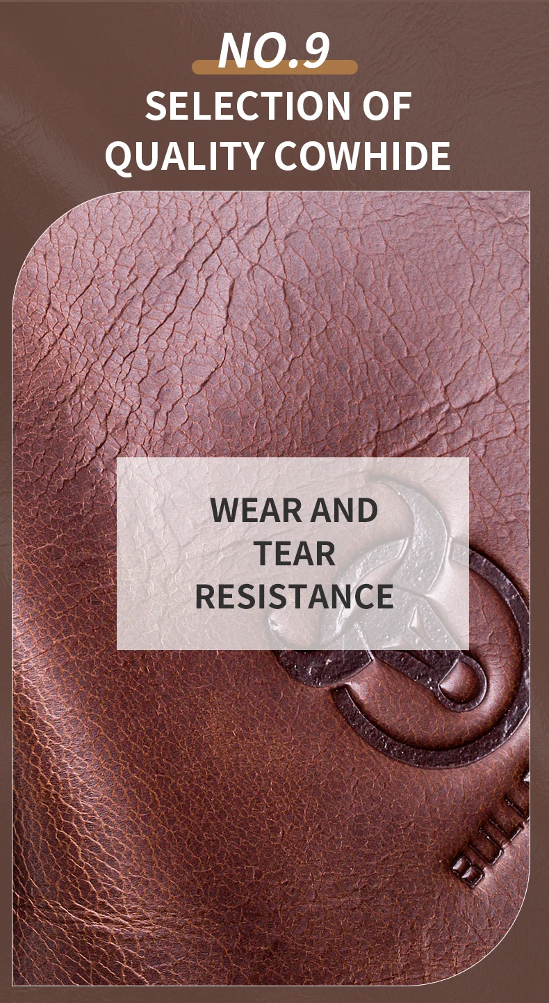 Bull captain Herren Echt leder Brusttasche Outdoor Sport Umhängetasche Multifunktion ale Hüft tasche mit großer Kapazität – Detail 12