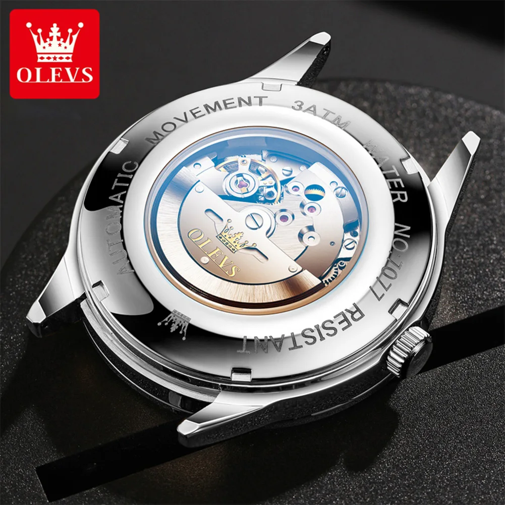 OLEVS High Quality Luxury Automatic Mechanical Watches for Men Best Selling Original Stainless Steel Fashion Business Men Watch