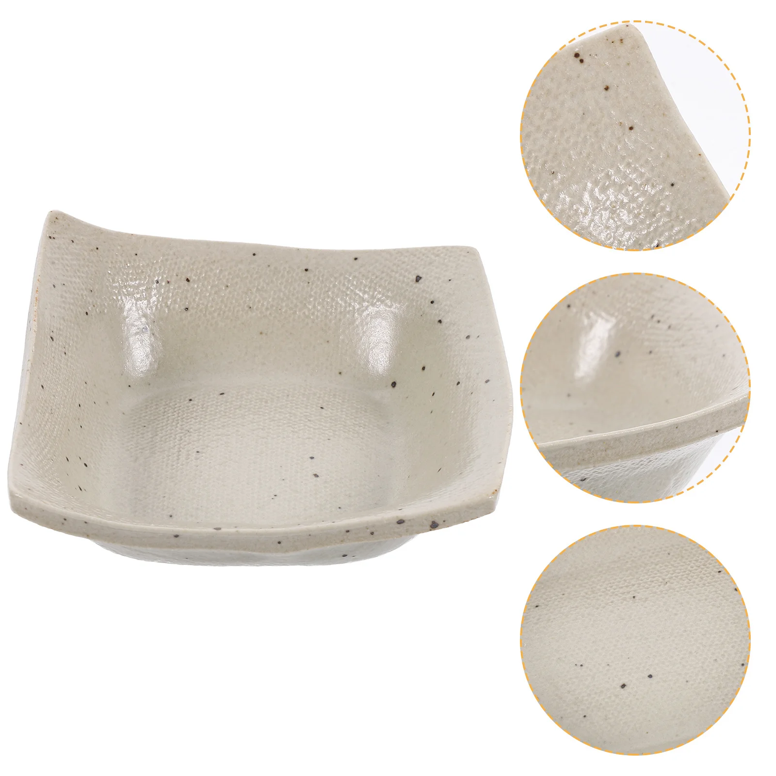 

Ceramic Sauce Dish Small Heat Resistant Vinegar Bowl for Serving Condiments Desserts Appetizers Kitchen Use Sauce Dish