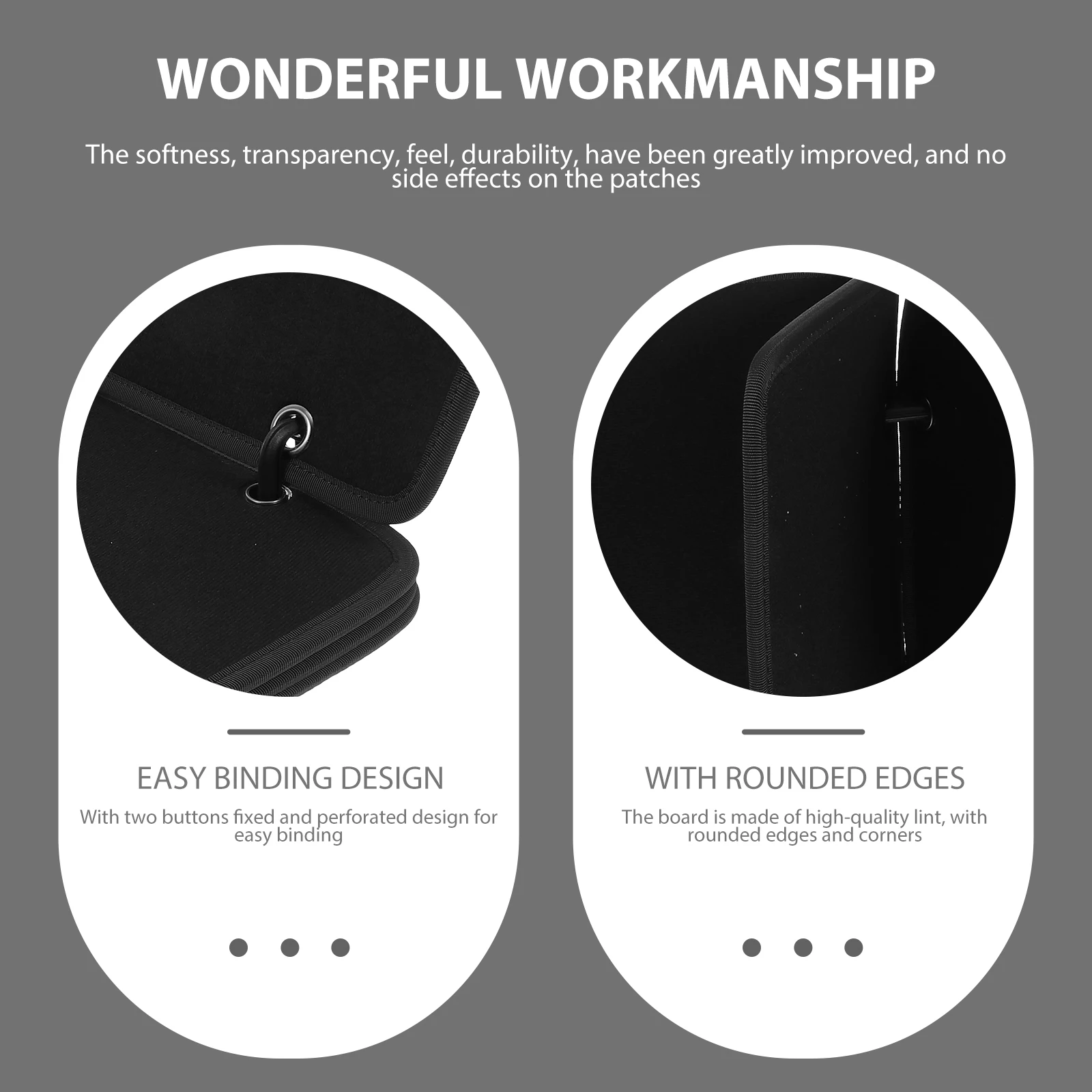 

1 Set Military Armbands Display Board High-Quality Lint Thick Rounded Edges Sticker Storage Patches Holder For Commemorative