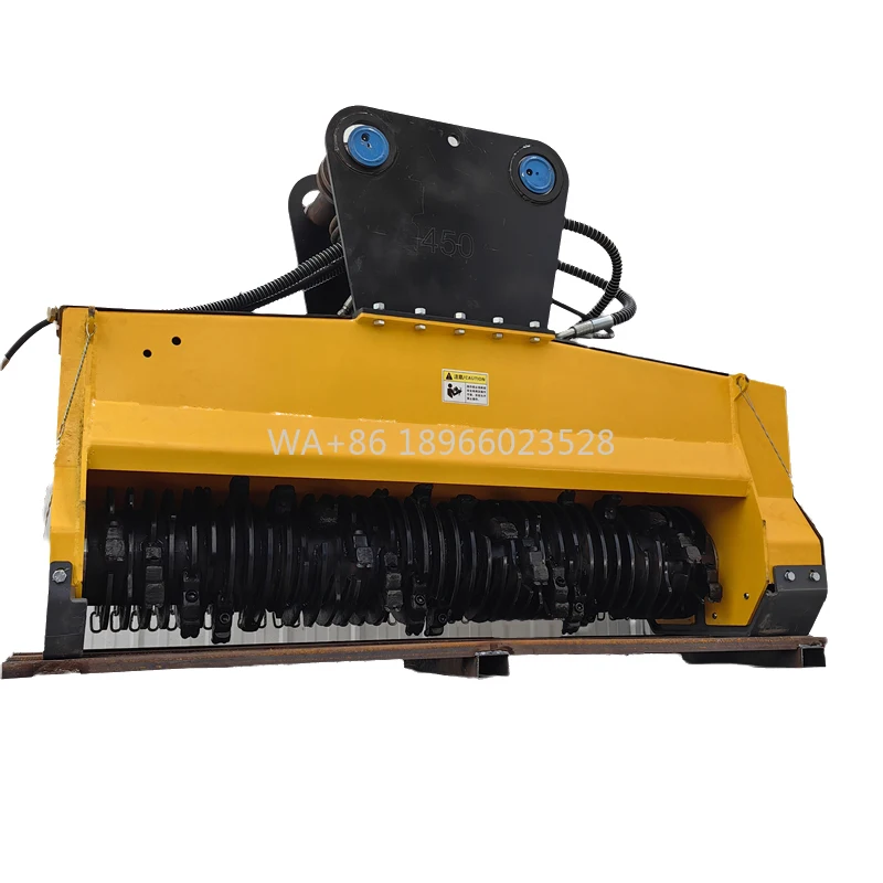 Excavadora integrada multifuncional, trituradora de madera para corte de árboles de hierba, opciones de fuente de energía eléctrica diésel, 'trituradora'