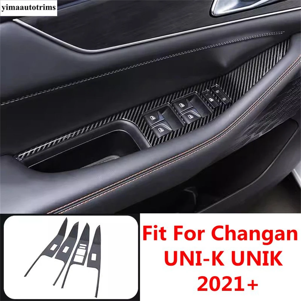 

Car Inner Door Armrest Window Lift Button Panel Decoration Cover Trim Stainless Accessories For Changan UNI-K UNIK 2021 - 2024