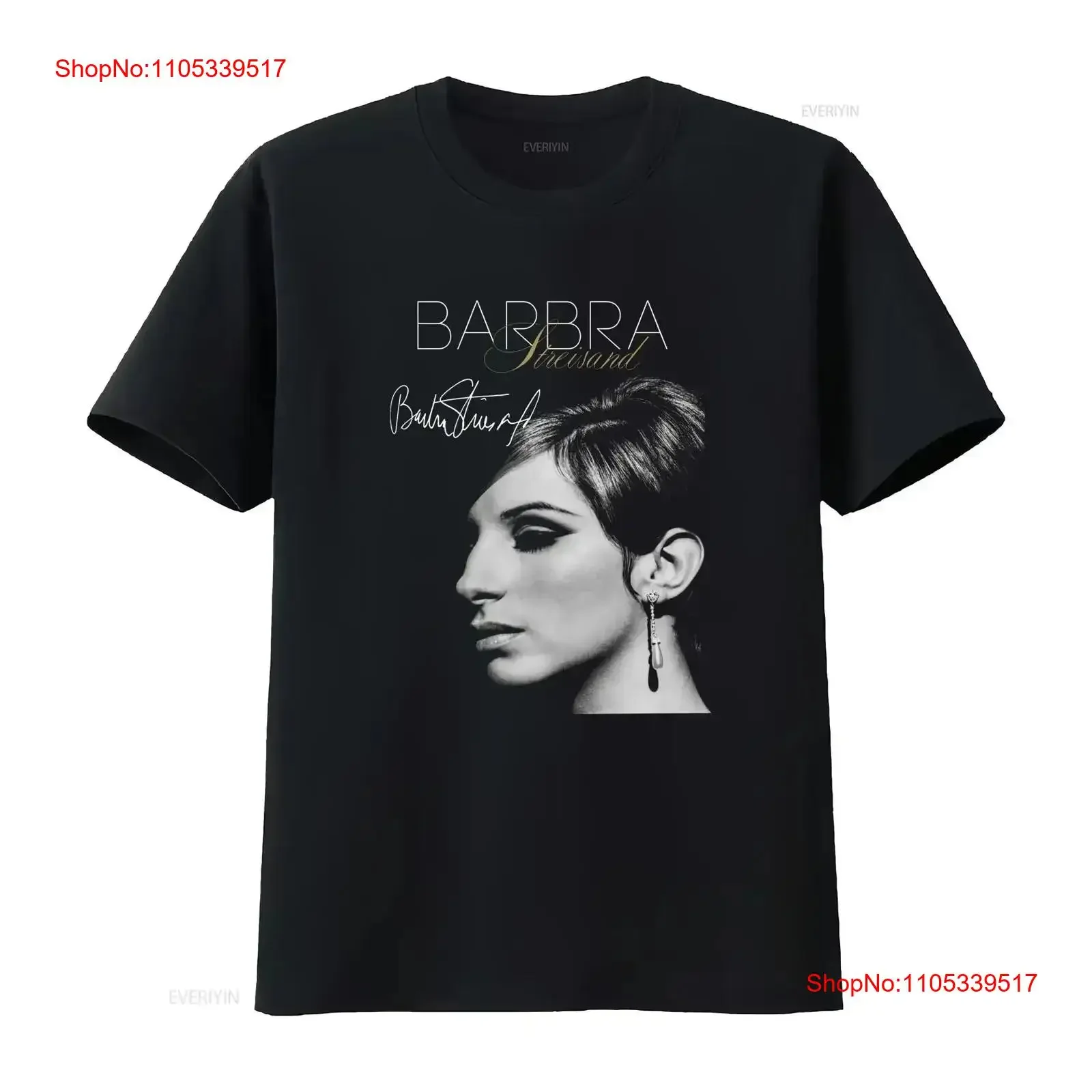 NEW BARBRA STREISAND 40th Anniversary Black All Size T Shirt FA1537 vintage Washed homme Top For Everyday Wear Versatile Casual