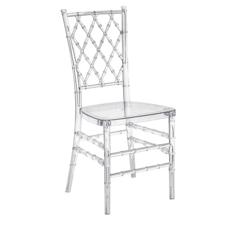 

Wholesale round back plastic acrylic tiffany wedding sillas manufacturers napoleon phoenix ghost resin chiavari chairs