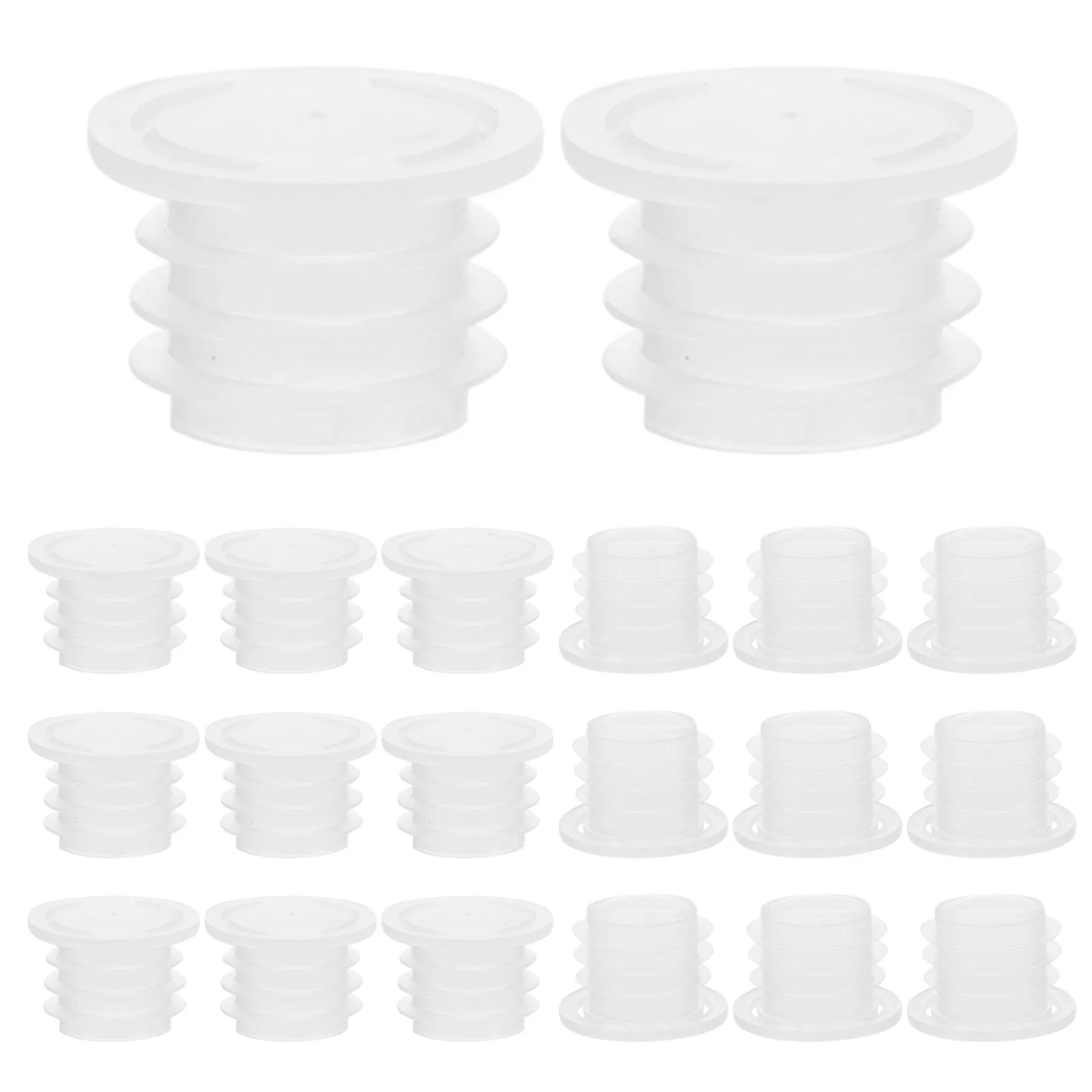 

100pcs Bottle Seal Cap Reusable Plastic Bottle Caps Leak Proof Milk Replacement Lids Sealing Pe Juice Cap Jar Lids