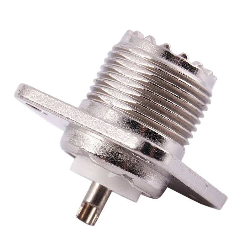 

SUNRI-3X UHF Female SO239 Panel Chassis Mount Flange Deck Mount Solder Cup RF Connector