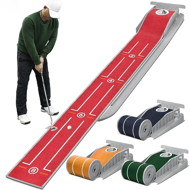 High-quality Mini Golf Putter Pads in Green, Red and Blue, Anti-slip Portable for Indoor and Outdoor Golf Practitioners PM025