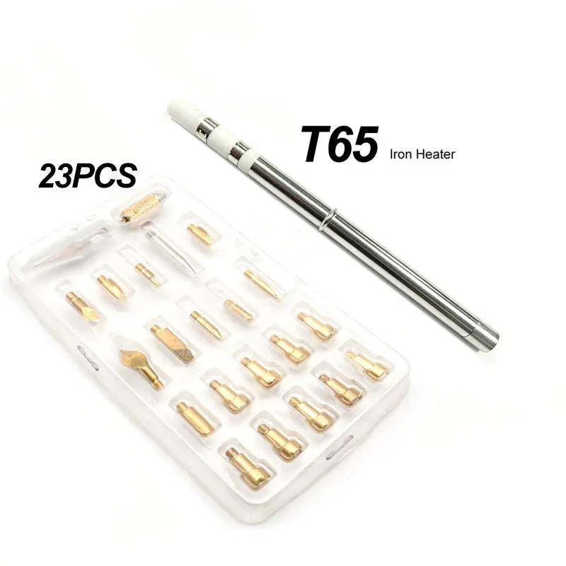 23PCS  Pyrography Wood Burning Tips for T65 T85 T75 SH72 SH73 HS-01 GD300 936 Solder Iron for DIY Embossing Carving 3D Print