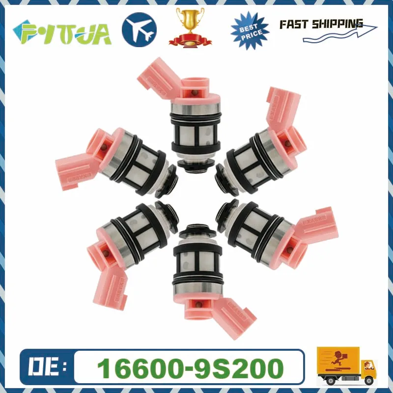 6 قطعة حاقن الوقود 16600-1B000 16600-9S200 لنيسان كويست فرونتير باثفندر إكستيرا 3.0L إنفينيتي QX4 3.3L 1996-2004