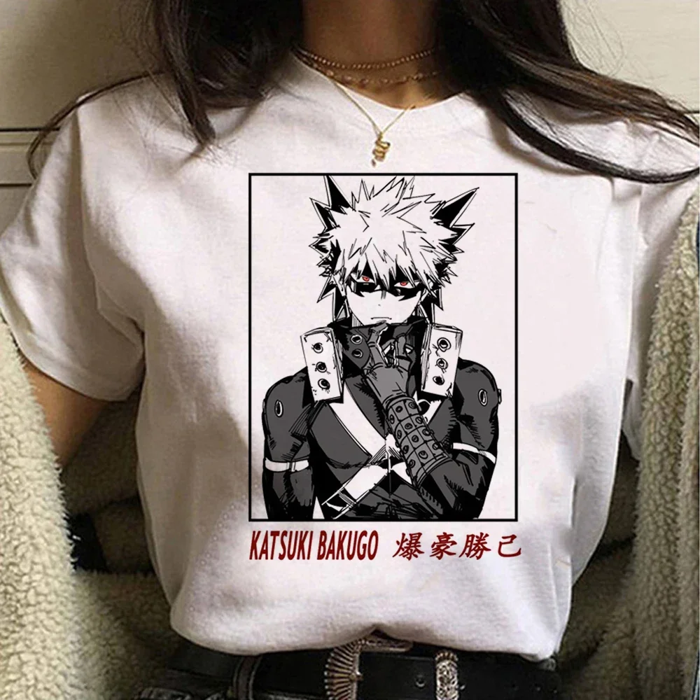 T-shirt d'été humoristique pour femmes, streetwear, Bakugo, Harajuku, Manga