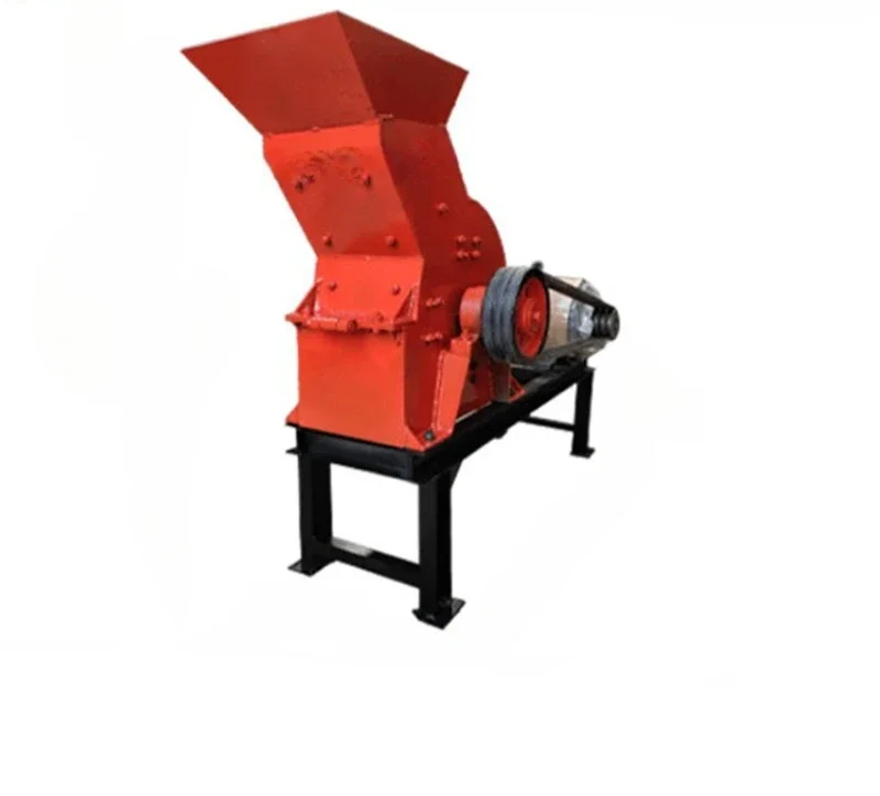 Small hammer brick stone glass coal block construction waste crusher sand making machine