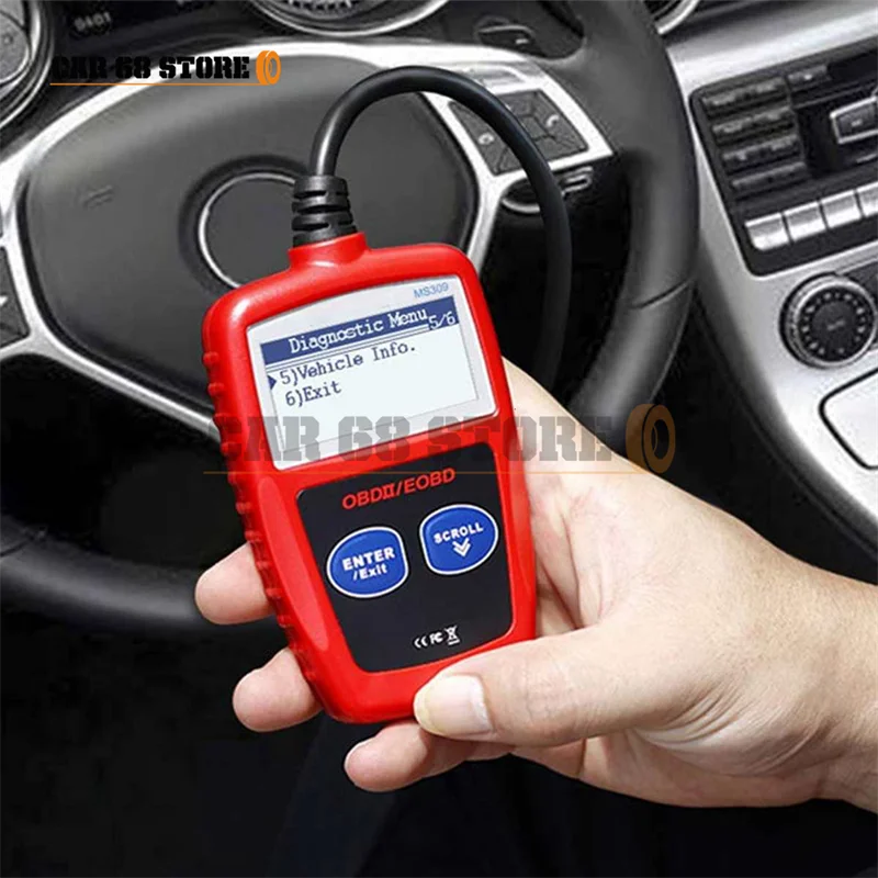 1 Pcs MS309 OBD2 Scanner Automotive Scanner ODB 2 EOBD MS309 Engine Diagnostic Tool Auto Diagnostic Scan Reset Tools Practical