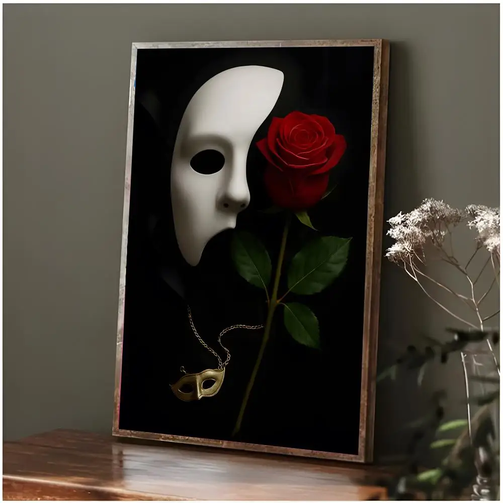 broadway musical classic theater T-The Phantom of the Opera Poster Modern Wall Art Bedroom Living Room Print Unframed