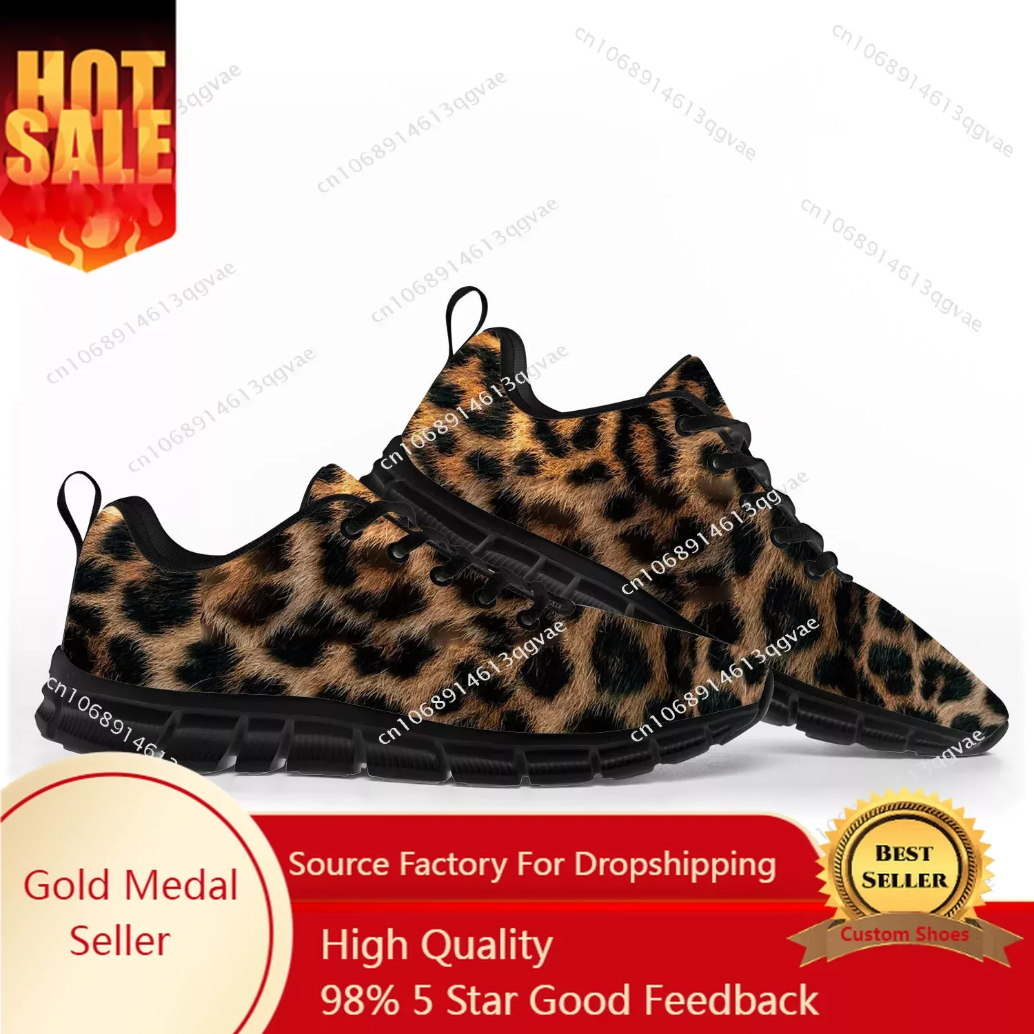 Leopard Print Sneakers para homens e mulheres, adolescentes, crianças, crianças, maré impressa, casual, personalizada, qualidade, casal, moda, esportes