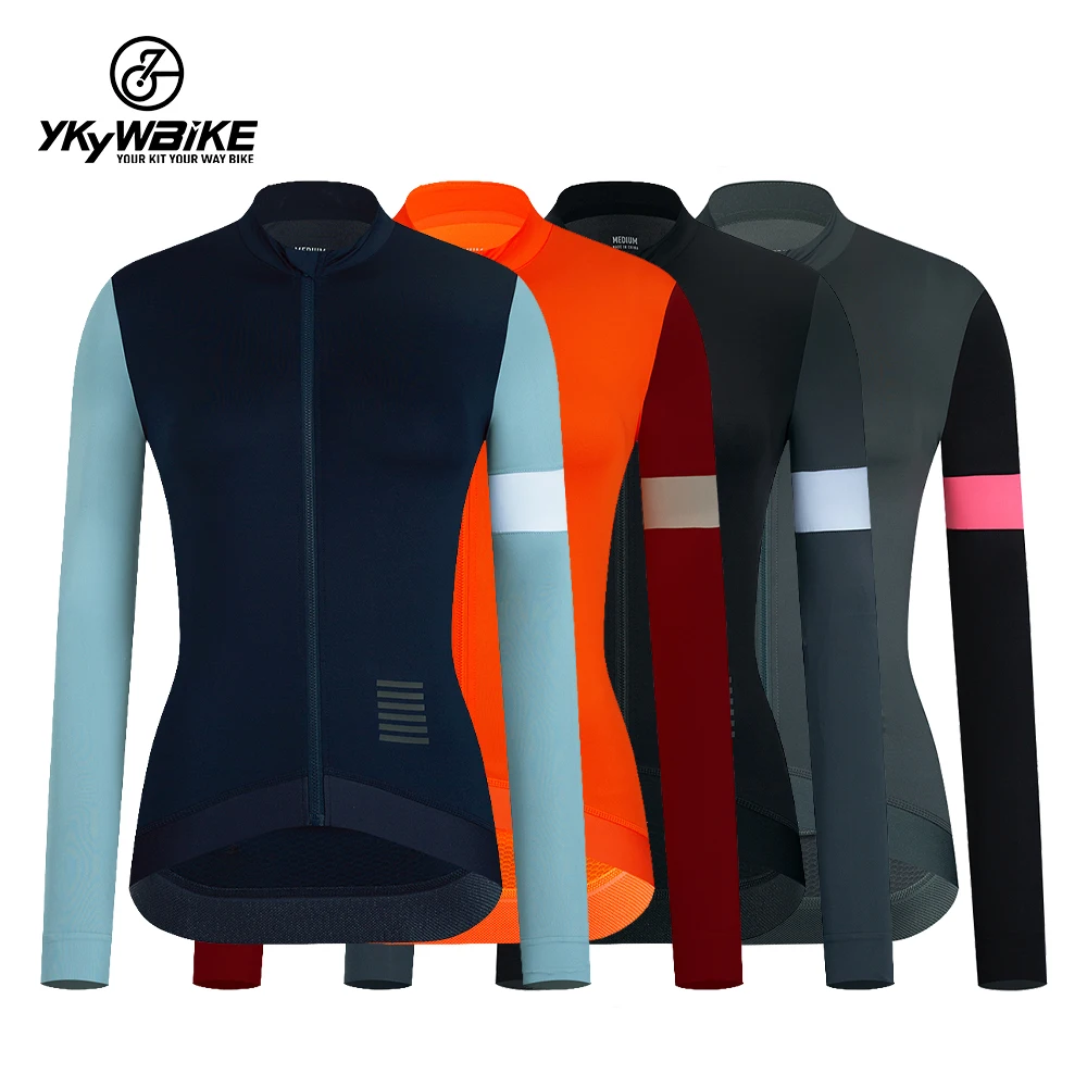 YKYWBIKE Cycling Jersey Women\'s Cycling Long Sleeve Quick Drying Breathable MTB Jerseys Road Mountain Bike Clothes Spring Autumn