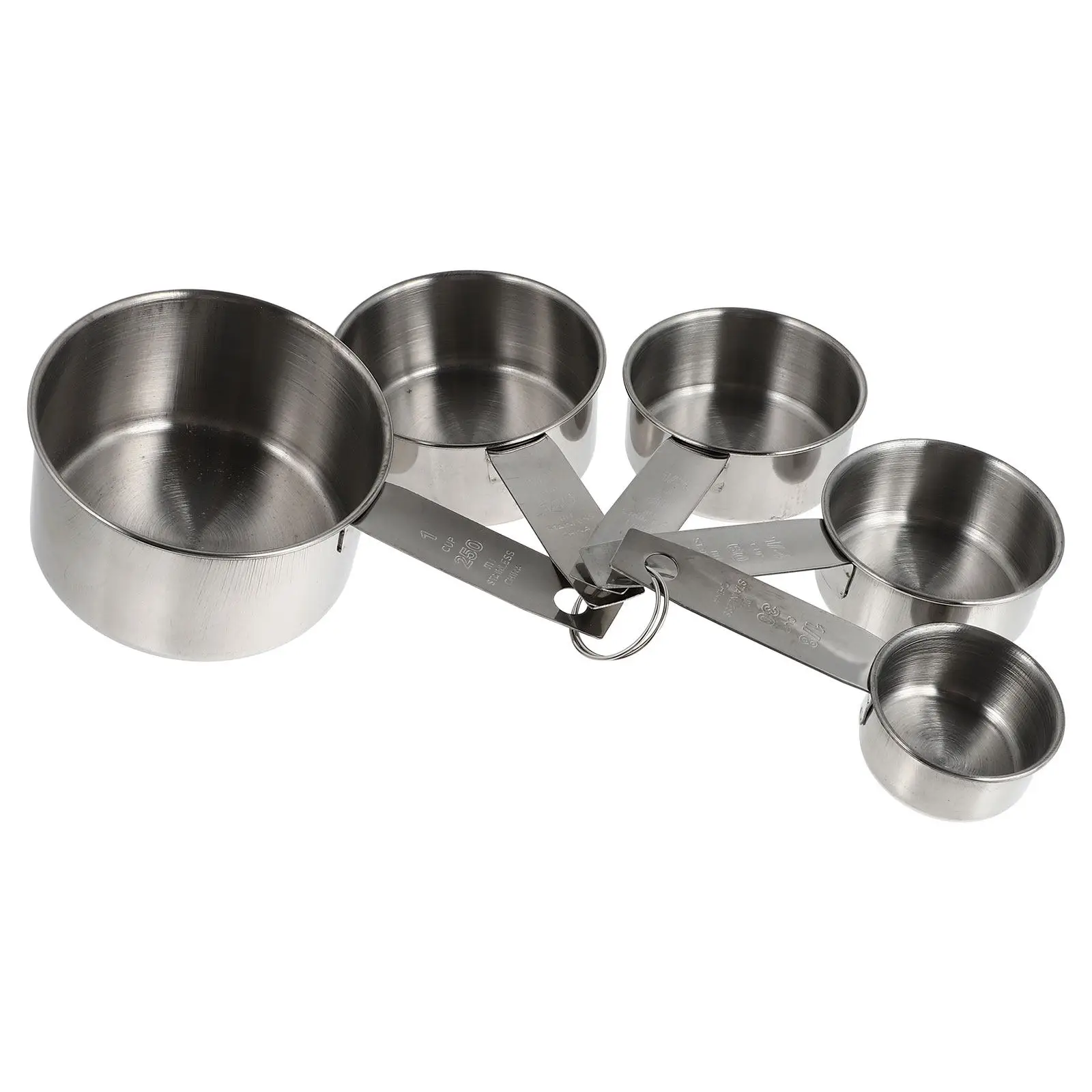 

5Pcs Professional Stainless Steel Measuring Spoons Set No Burrs No Cracks Kitchen Measuring Tool for Scoop