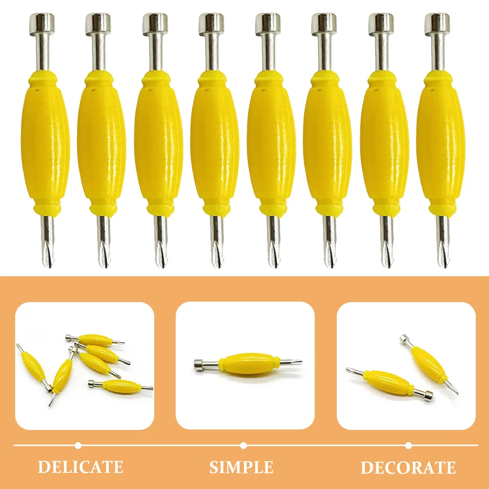 8 قطعة أداة لوحة الأصابع مزدوجة نهاية مفك براغي صغير أدوات إصلاح المعادن للوحة الإصبع ترقيات لوازم لوحة الأصابع