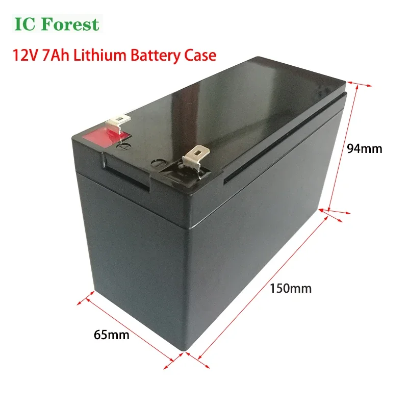 12V 7Ah 8/10Ah Li-ion battery Case Replace Lead-Acid for Lithium Battery Case Electric Sprayer Special Plastic 18650 Storage Box