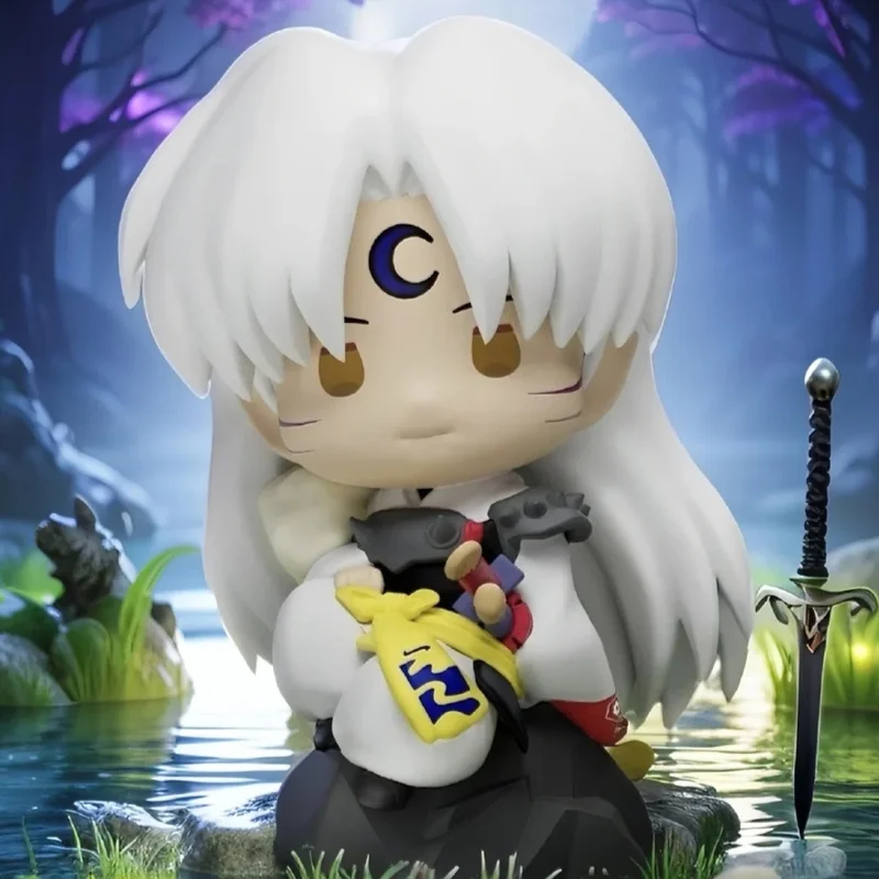 Genuino set da seduta Inuyasha spogliatoio fatto a mano modello di scatola cieca ornamenti regali circostante platycodon grandiflorum Ge Wei