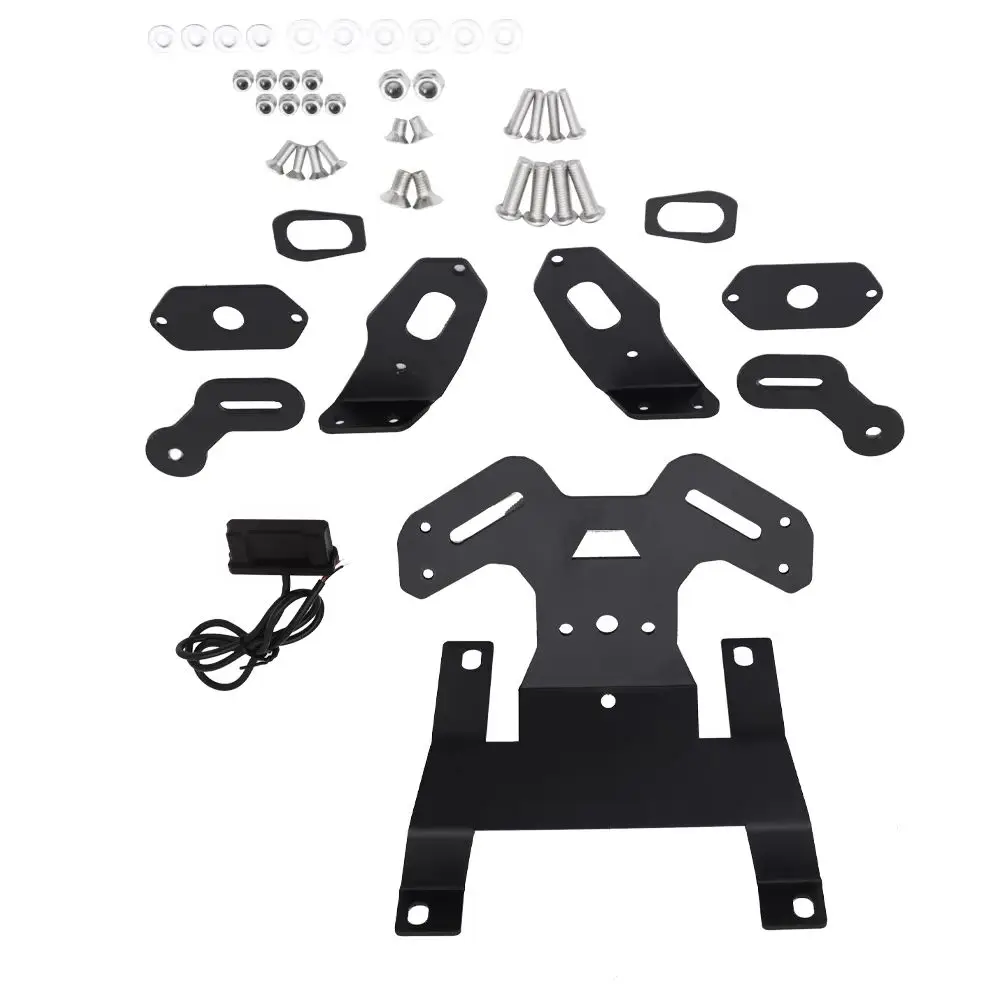 

Motorcycle License Plate Holder Frame with LED Light For Honda CB125R CB150R CB300R 2018-2022 Rear Bracket Kit