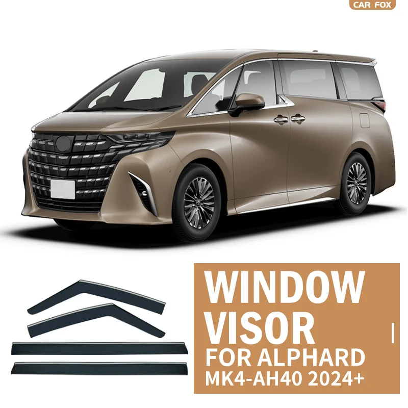 

For TOYOTA ALPHARD AH10 AH20 AH30 AH40 Plastic Window Visor Vent Shades Sun Rain Deflector Guard For TOYOTA ALPHARD AH10 AH20