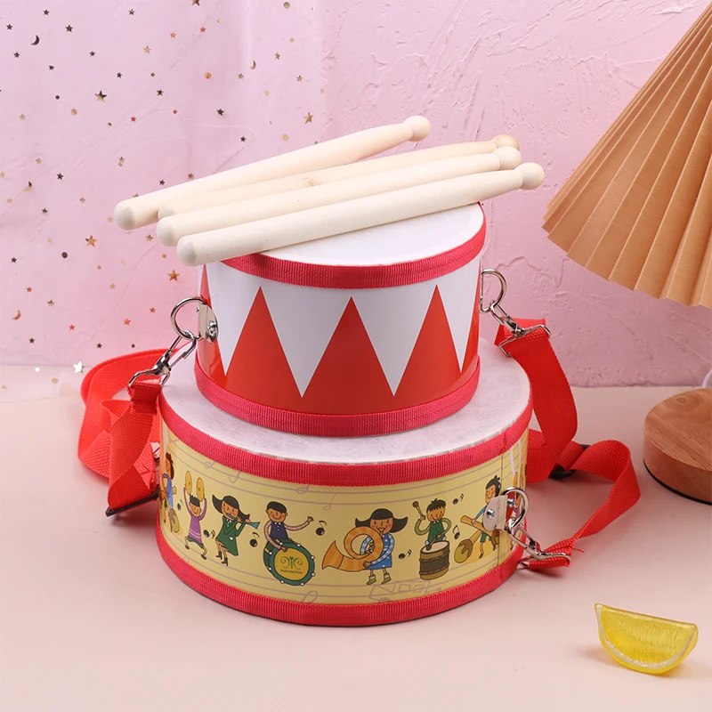 Drum Wood Kids Early Educational Musical Instrument For Children Baby Toys Beat Instrument Hand Drum Toys