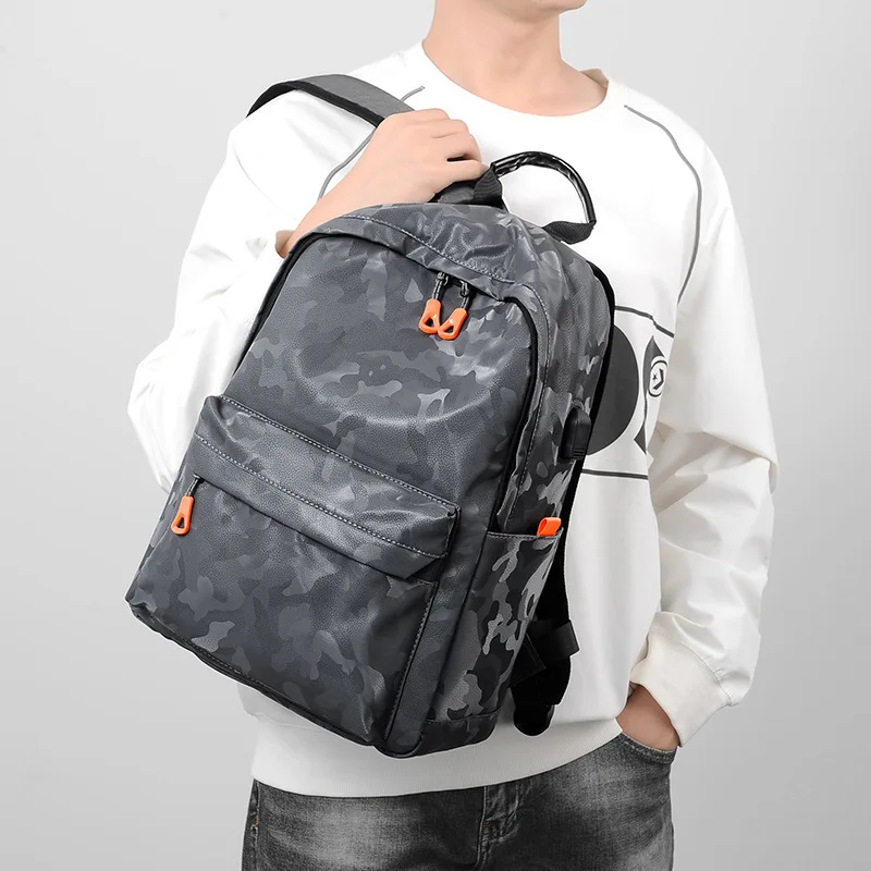 

College Student Backpack For Men Large Capacity Multi Layers Sports Bags Fashion Casual Backpack For Middle School Students